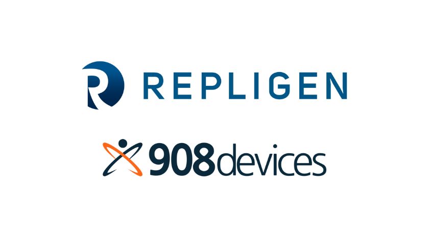repligen logo and 908 devices logo